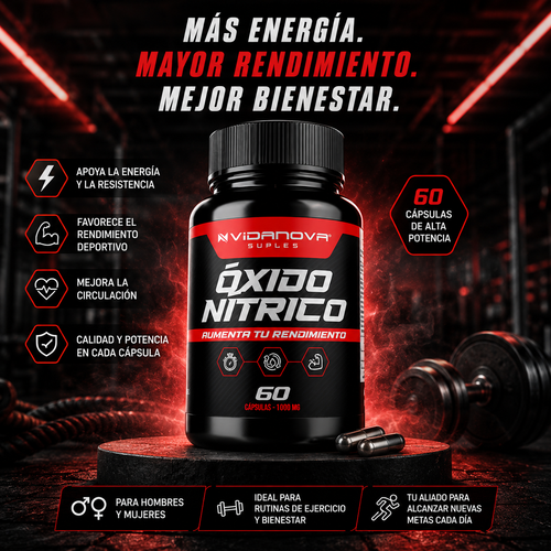 OXIDO NITRICO 1000MG 60 CAPS